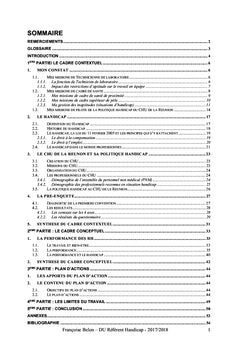 Implication des cadres dans la politique handicap du personnel