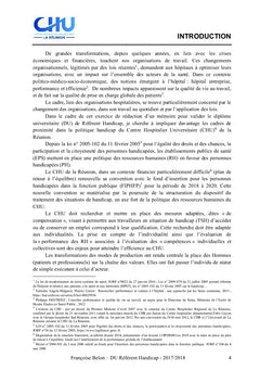 Implication des cadres dans la politique handicap du personnel