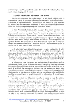 Implication des cadres dans la politique handicap du personnel