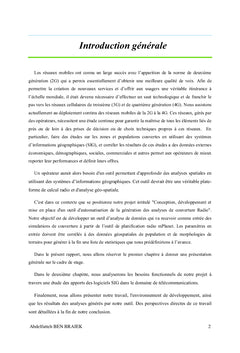 Outil de generation des analyses de couverture radio
