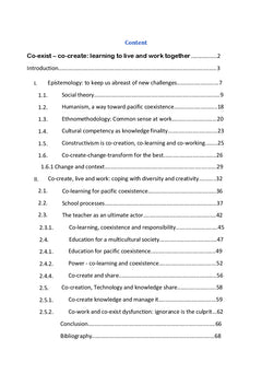 Co-create, learning to live and work together