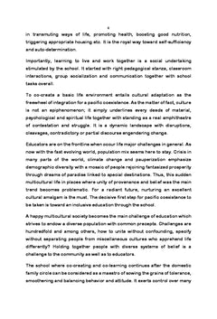 Co-create, learning to live and work together