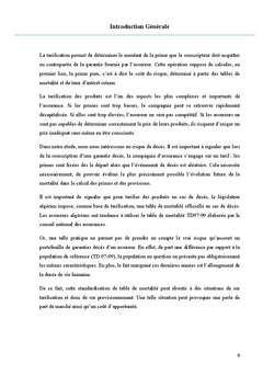 Les tables de mortalite d'experience en assurance vie