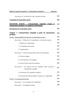 L'interprétation comptable
