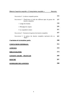 L'interprétation comptable