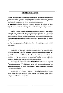 Apport de la télédétection et du système d'information géographique