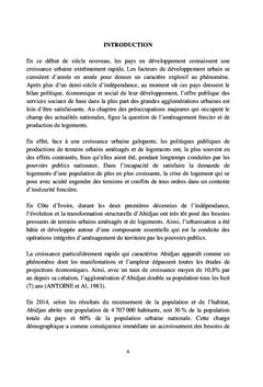 Urbanisation et politiques d'aménagement foncier et de logement