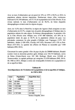 Urbanisation et politiques d'aménagement foncier et de logement