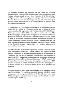 Urbanisation et politiques d'aménagement foncier et de logement