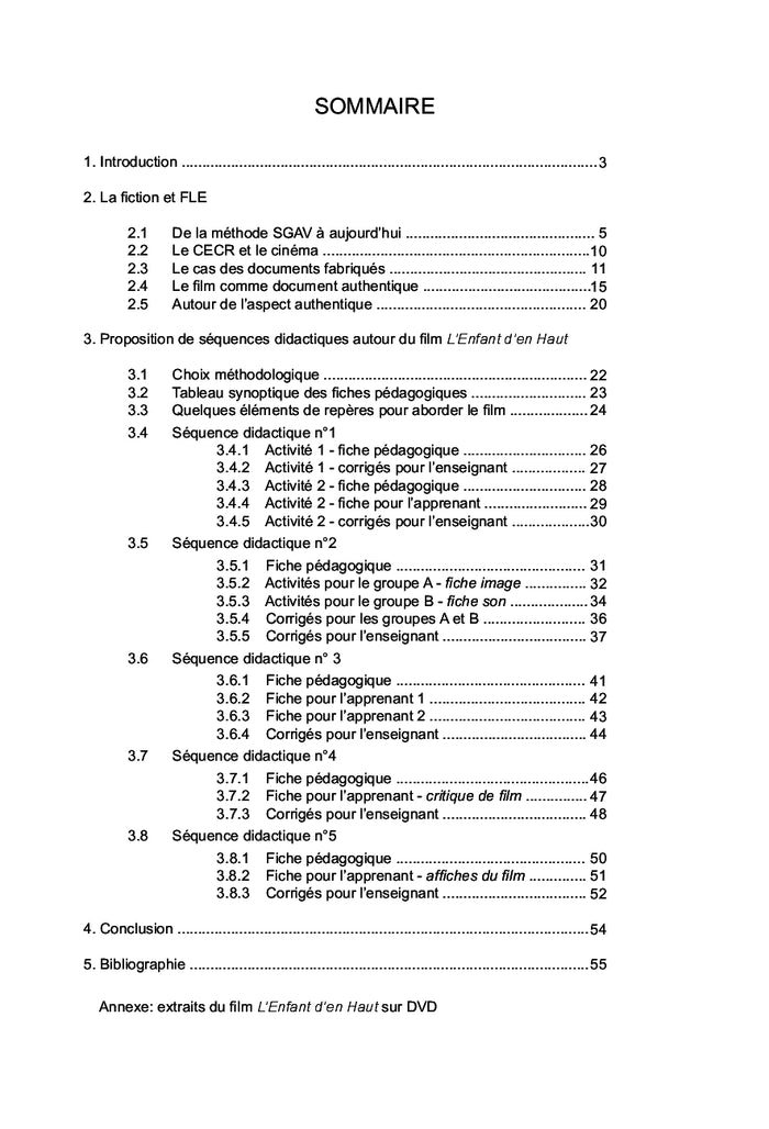 L'utilisation de séquences de film en classe de FLE