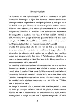 Facteurs pronostiques du paludisme grave de l'enfant