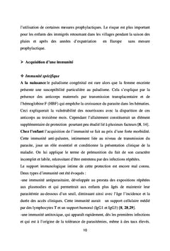 Facteurs pronostiques du paludisme grave de l'enfant