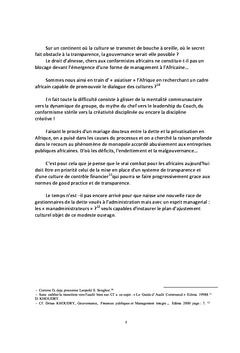 La gouvernance de la dette en Afrique