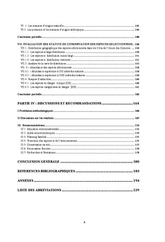 Caractéristiques écologiques des forêts denses humides des Comores