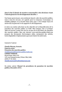 L'essentiel sur le droit des marchés publics en Haïti