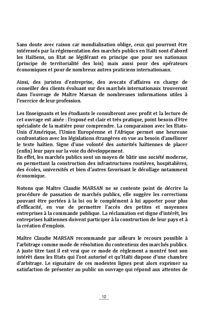 L'essentiel sur le droit des marchés publics en Haïti