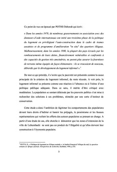Economie populaire,créatrice de ville. Mythe ou réalité?