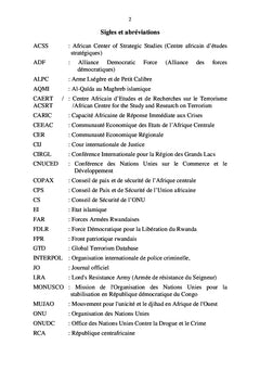 Antiterrorisme et promotion de l'etat de droit en Afrique centrale