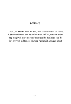 SORO : Pratique culturelle d'initiation Peule