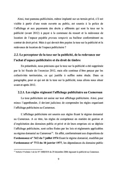 La gestion des droits relatifs à la publicité au Cameroun