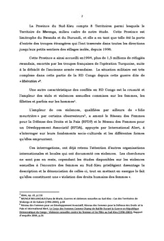 Problématique de la réinsertion psycho-sociale des femmes violées