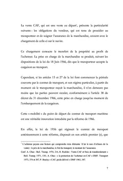 La prise en charge des marchandises en Droit Maritime