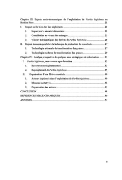 Valorisation économique des graines de Parkia biglobosa (néré)