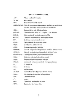 Le bénéfice de la sécurité sociale par le travailleur en Côte d'Ivoire