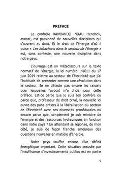 Les Infractions dans le secteur de l'Electricité