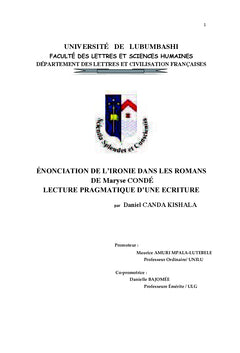 Énonciation de l'ironie dans les romans de Maryse Condé