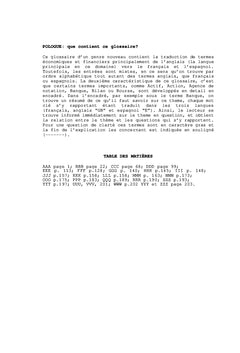 Glossaire économique et financier Français/ Anglais/ Espagnol