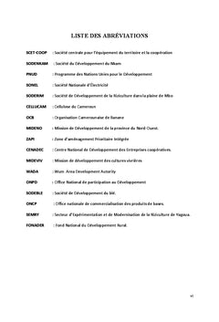 Mutations et devenir des paysanneries de l'opération Yabassi-Bafang