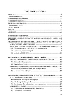 Mutations et devenir des paysanneries de l'opération Yabassi-Bafang