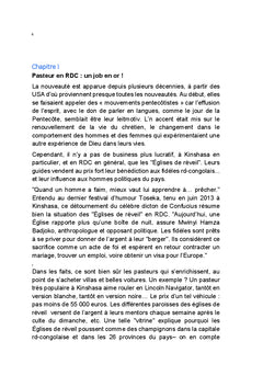 Jesus Business en RD-Congo eglises de reveil, d'endormissement ou "des ligablos"?