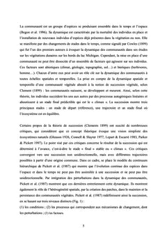 La dynamique des zones humides temporaires et perturbations