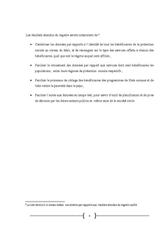 Registre Social des beneficiaires de la protection sociale au Mali