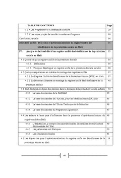 Registre Social des beneficiaires de la protection sociale au Mali