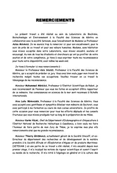 Etude de la biodiversité des macroalgues marines d'El Jadida
