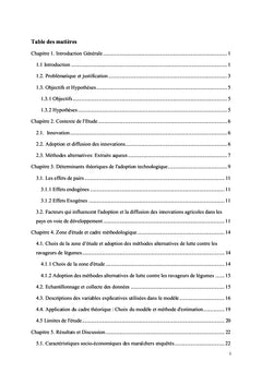 Interactions sociales dans la diffusion des méthodes alternatives