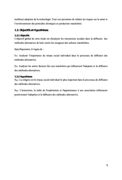 Interactions sociales dans la diffusion des méthodes alternatives