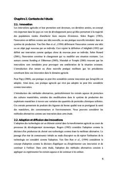 Interactions sociales dans la diffusion des méthodes alternatives