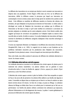 Interactions sociales dans la diffusion des méthodes alternatives