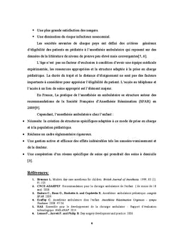 L'anesthésie ambulatoire chez l'enfant