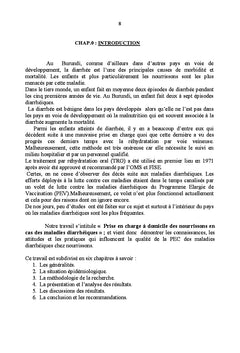 Prise en charge à domicile des nourrissons en cas de diarrhée
