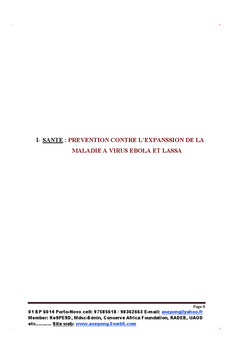 Rapport d'activités 2016 ASEP ONG