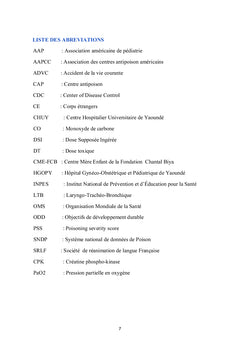 Accidents domestiques chez l'enfant et facteurs de mauvais pronostic