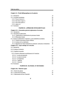 Modélisation cinétique d'un procédé d'extraction