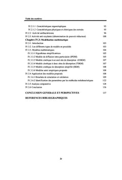 Modélisation cinétique d'un procédé d'extraction