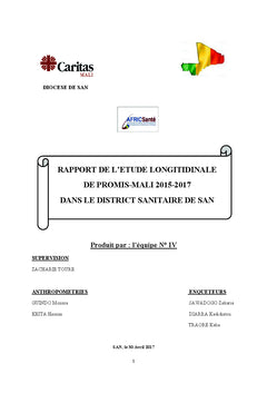 Rapport de l'etude longitudinale PROMIS 2015-2017