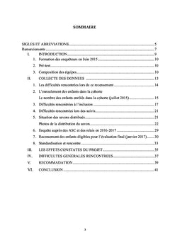 Rapport de l'etude longitudinale PROMIS 2015-2017